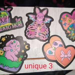 Unique 3 Sticker Set - Multicolor